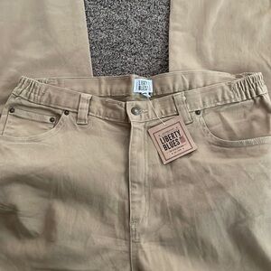 Liberty Blues Work Pants Denim Relaxed Fit‎ Tall Straight Leg Jeans